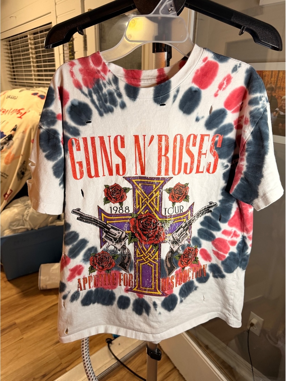 Guns N' Roses Appetite for Destruction tie dye tour T shirt